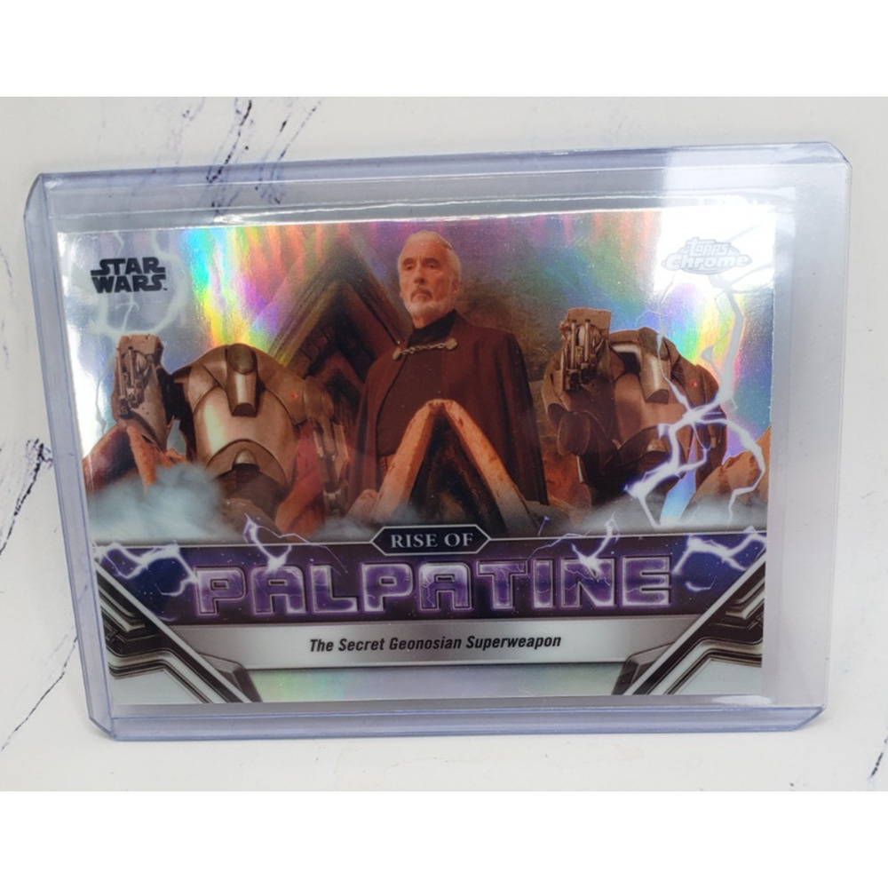 2024 Topps Chrome Star Wars Rise Of Palpatine Darth Sidious RP6 Silver Refractor